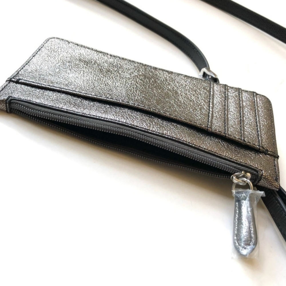 G.I.L.I Leather Camo Crossbody w/ Slim Metallic Wallet - Picture 7 of 12